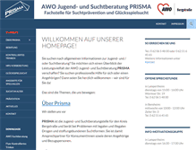 Tablet Screenshot of drogenberatung-prisma.de